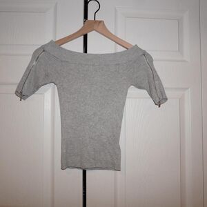 Express Women's Grey Blouse